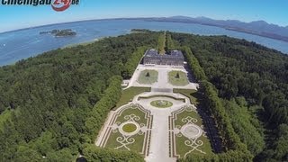 Von oben Das Königsschloss auf Herrenchiemsee [upl. by Sieber490]