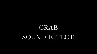 Enchanting Sound of a Crab Scuttling Across the Seashore Sound Effect [upl. by Aryamo]