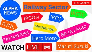 Railway Stocks  Nifty Auto Sector  Time to invest Auto Sector  All in One  AlphaCrest [upl. by Drawyeh994]