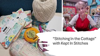 quotStitching In the Cottagequot Quilting Crochet amp Yo yos  What Am I Up to Now quilt crochet [upl. by Ysiad]