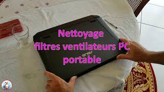 Nettoyage filtres ventilateurs Pc portable [upl. by Etnuad706]