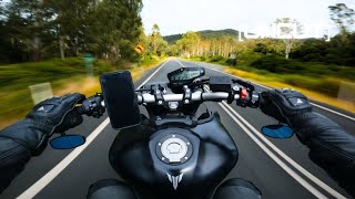 UNCUT WHEELIES IN THE MOUNTAIN VALLEY  YAMAHA MT09 AKRAPOVIC  QUICKSHIFTER 4K [upl. by Spatola]