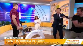 Grayson Waller Goes Off On Australian Talk Host [upl. by Kopp]