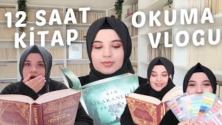 12 SAAT KİTAP OKUMA VLOGU 📚 [upl. by Yatnahs]