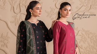 Iznik Online Exclusive Unstitched Winter Collection 1st Nov 2024 [upl. by Edmee]