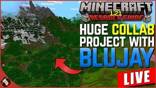 🔴LIVE COLLAB PROJECT WITH BLUJAY Minecraft Bedrock Guide 121 [upl. by Cornwell266]