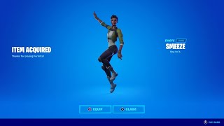 HOW TO GET NEW SMEEZE EMOTE IN FORTNITE [upl. by Rozele337]