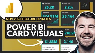 NEW Power BI Card Visual Nov 2023  Full Tutorial from Basic to Advanced PBIX File Included [upl. by Antonino430]