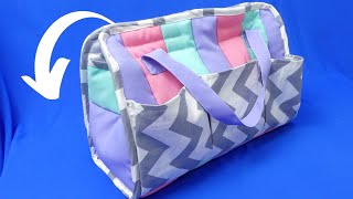 Heres an easy way to make a cute bag using leftover fabric [upl. by Ara15]