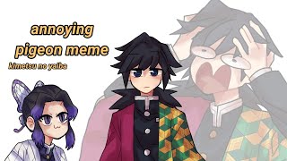 Annoying pigeon meme Kimetsu no Yaiba [upl. by Eihctir]