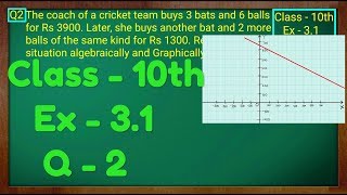 Class  10th Ex  31 Q 2 Maths Pair of Linear Equations in Two Variables NCERT CBSE [upl. by Llenrrad]