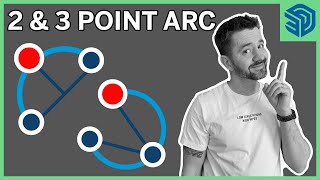 SketchUp  How to use the 2 Point Arc Tool [upl. by Inatsed]