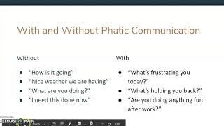 Phatic Communication pt 2 [upl. by Jarita]