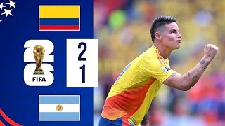 Colombia Vs Argentina 2 1 Highlights And Goals Sep 10 2024 [upl. by Thenna]