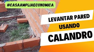 Cómo levantar pared usando calandro solucionesconstructivas trend diy [upl. by Cilka]