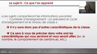 Analyse du cadrage des sujets 0 dEPS pour loral dadmissibilité au CRPE session 2022 et après [upl. by Enaile187]