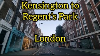 Kensington to Regents Park London Morning Dashcam Driving [upl. by Alduino]