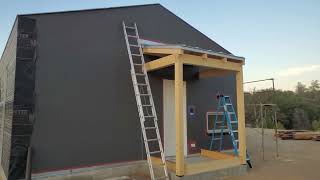 Front porch roof to wall flashing [upl. by Niwrud]