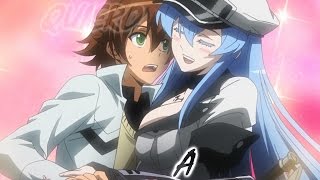 ◙►≈Tatsumi x Esdeath≈ ♫Espina de Rosa♫ AMV  Lyrics 2KHD◄◙ [upl. by Noirret]