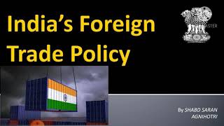 Indias Foreign Trade Policy  FTP 201520 amp Upcoming FTP 202126  NTA UGC NET 2021 Top Exports [upl. by Hsac980]