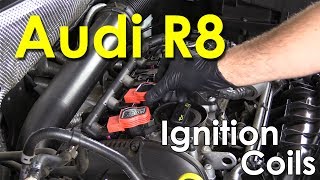 Audi R8 Red Ignition Coil DIY on a 20t TSI [upl. by Urbana]