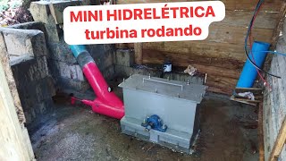 MINI HIDRELÉTRICA TURBINA FUNCIONANDO [upl. by Richma43]