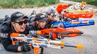 LTT Nerf Mod  1 Hour Nerf War The Battle Is Not Over Of MEGA Gold [upl. by Ettennal]