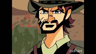 john marston visits bill red dead redemption animation [upl. by Kcirdnek]