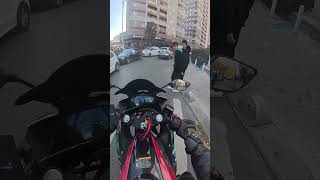 Egzozu da söktük neyin ara gazı bu acaba 😂 motorcycle r25turkey r25 [upl. by Atenik]