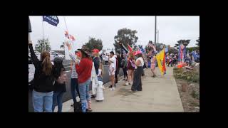 Newport Beach California Welcomes President Trump with a Rally and a Boat Parade [upl. by Idelle105]