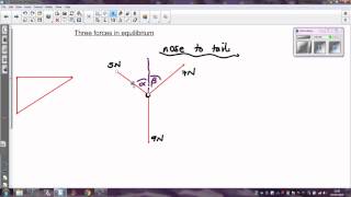 Three forces in equilibrium  an easy method [upl. by Walcott]