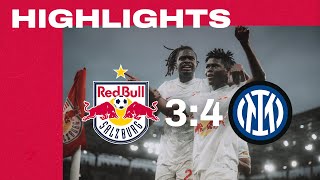 HIGHLIGHTS  FC Red Bull Salzburg 34 Inter  Karim KonateDoppelpack reicht leider nicht [upl. by Cy]