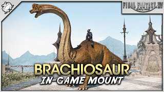 FFXIV  Brachiosaur Mount [upl. by Anauqaj15]