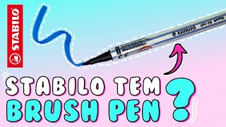 😱 LANÇAMENTO Brush pen da STABILO 😱  pen test de TODAS as cores 😍 [upl. by Martreb463]