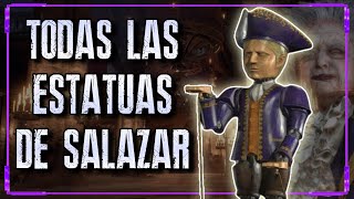 RESIDENT EVIL 4 REMAKE  Localización de todas las ESTATUAS DE SALAZAR  Guia 100 [upl. by Gairc]