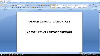 100 WORKING MS OFFICE 2016 PRODUCT KEY [upl. by Inajna46]