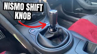 Nismo Carbon Fiber Shift Knob Install On My 370Z Nismo How To [upl. by Htebazile]