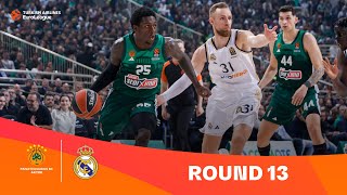 Panathinaikos AKTOR AthensReal Madrid  Round 13 Highlights  202324 Turkish Airlines EuroLeague [upl. by Hartmann]