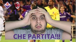 CHE PARTITA LA FIORENTINA VINCE CONTRO IL MILAN UNA PARTITA INCREDIBILE FIORENTINAMILAN 21 [upl. by Lamprey646]