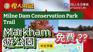 慳人遊記  Milne Dam Conservation Park  Markham免費遊公園 行山郊遊燒烤好去處 記住留意開放時間 [upl. by Wojak]