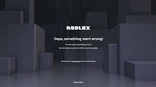 Fix Roblox Oops something went wrong Roblox website not working Roblox game loading server down [upl. by Latvina958]