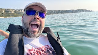 Fly Fishing For Bass  Kayak On The Sea Living The Dream [upl. by Anivad438]