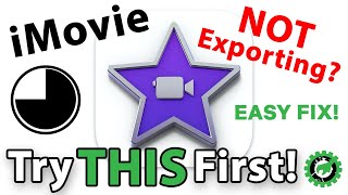 FIX iMovie Export Stalling at 75 34  Resolution for iMac iPad or iPhone [upl. by Adnilym]