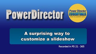 PowerDirector  A surprising way to customize a slideshow [upl. by Bodrogi]