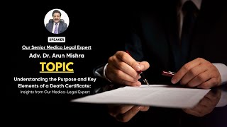 Understanding Purpose and Key Elements of a Death Certificate Insights from Our MedicoLegal Expert [upl. by Naejarual470]