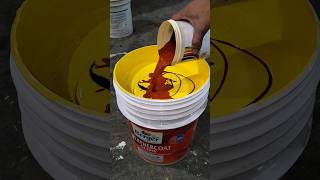 exterior paint  yellow base colour mixing  exterior emulsion satisfying ytshorts [upl. by Onimod367]