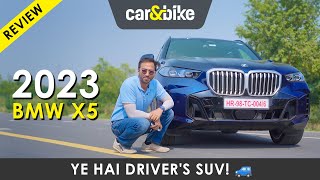 2023 BMW X5 Facelift Ye Gaadi Hai Dumdaar 🔥  First Drive Review  carandbike Hindi [upl. by Ytsirhc824]