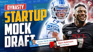 LETS GO DRAFTING ⎮ Dynasty Startup Mock Draft 2024 Fantasy Football [upl. by Festus]