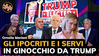 Gli ipocriti e i servi in ginocchio da Trump  Ornella Mariani [upl. by Airitak]