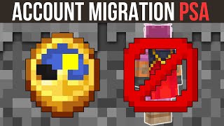 Minecraft News Account Migration PSA  Time Is Running Out [upl. by Acinod77]